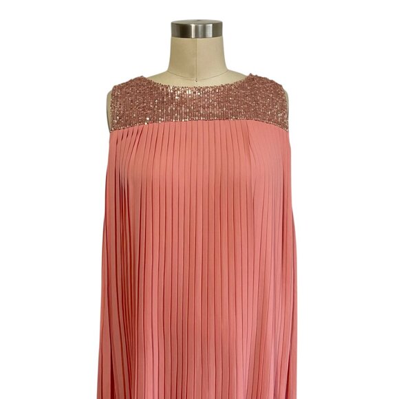 Magari Italian Pleated Cocktail Party Dress - L - Picture 2 of 6